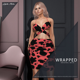 Lilleth Mills X WRAPPED Dress - Cow Peach - Maitreya Petite Kupra Bimbo KUPS Legacy Freya Hourglass