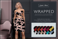 Lilleth Mills X WRAPPED Dress - Cow Print Fatpack - Maitreya Petite Kupra Bimbo KUPS Legacy Freya Hourglass