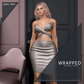 Lilleth Mills X WRAPPED Dress - Reptile Nude - Maitreya Petite Kupra Bimbo KUPS Legacy Freya Hourglass