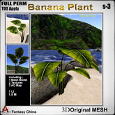 Full Perm Mesh Banana Plant s-3 