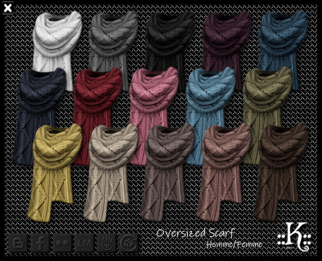 ::K:: Oversized Scarf Homme/Femme* [BOX]