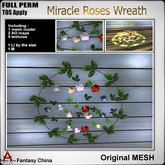 Full Perm Miracle Roses Wreath