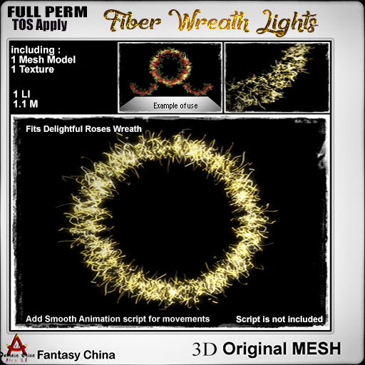 Full Perm Lights Wreath