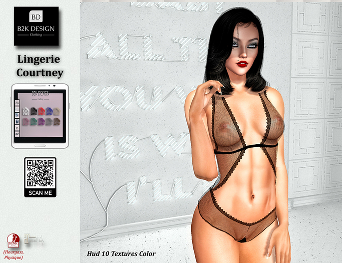 ..::B2K Design::..Lingerie Courtney - ADD