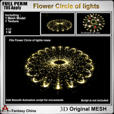 Full Perm Flower Circle of lights