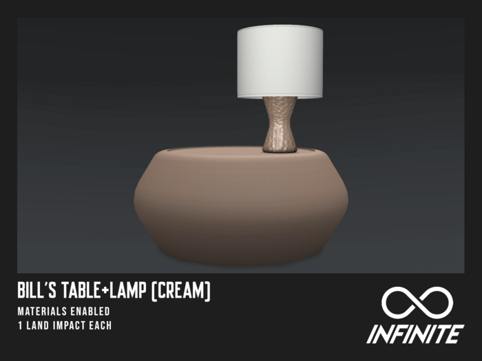 Infinite - Bill's Table&Lamp (Cream)