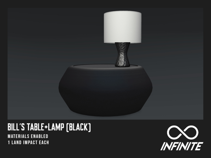 Infinite - Bill's Table&Lamp (Black)
