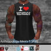 I love (heart) Redheads Men's T-Shirt (MATL)