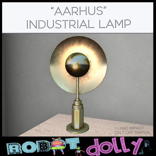 Robot Dolly - Aarhus industrial brass Lamp