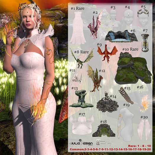01-[GIULIADESIGN] -QUEEN OF DRAGON-Gown RARE
