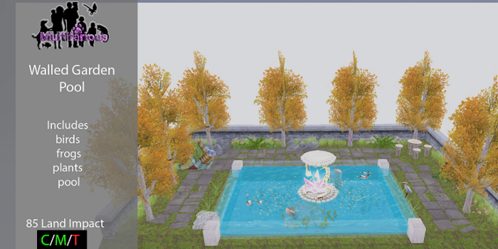 *M* Walled Garden Pool (wear to unpack)
