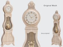 ACORN Grandfather Clock -White Washed