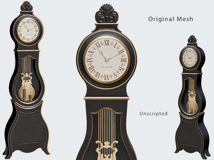 ACORN Grandfather Clock -Black