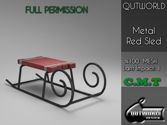 .::QUTWORLD Metal Red Sled::.FP 