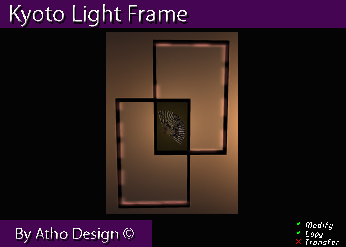 Kyoto light frame - Pink Butterfly