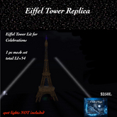 Eiffel Tower Lit for Celabrations-Box LI=54