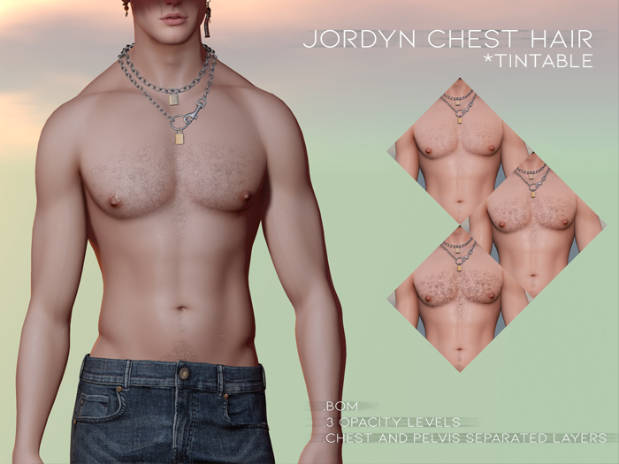 {aoi} Jordyn BodyHair - Chest + Pelvis {BOM}