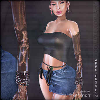 Second Life Marketplace - TAOX TaTToo Sleeves Spirit - Asymmetrical ...