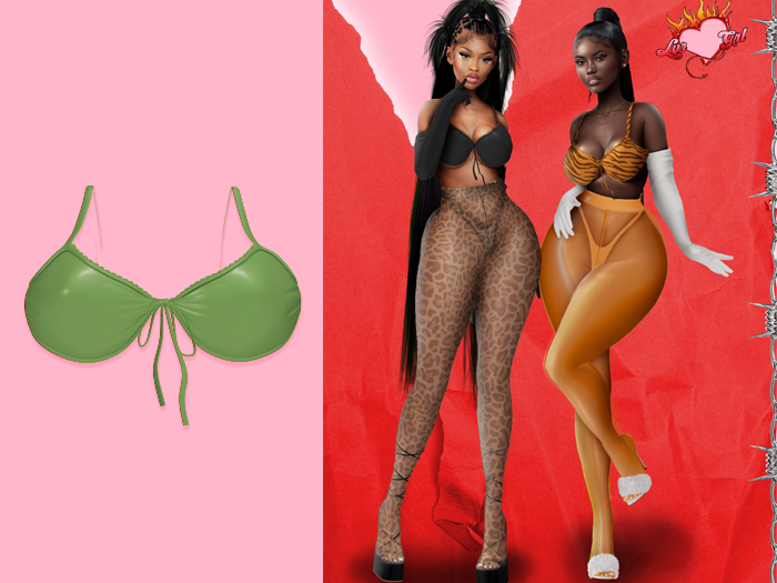 LVRGRL Snnr Bra - Green