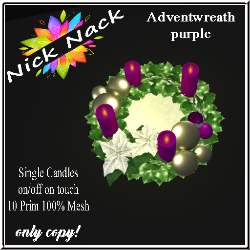 Adventwreath-purple