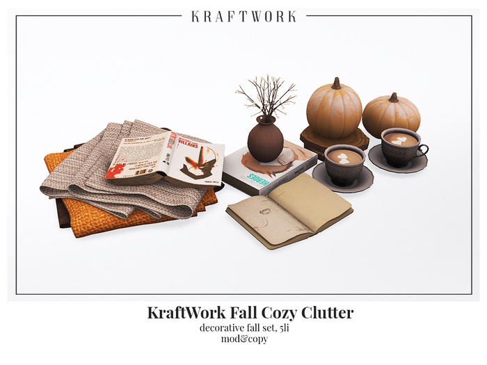 KraftWork Fall Cozy Clutter (Add Me)