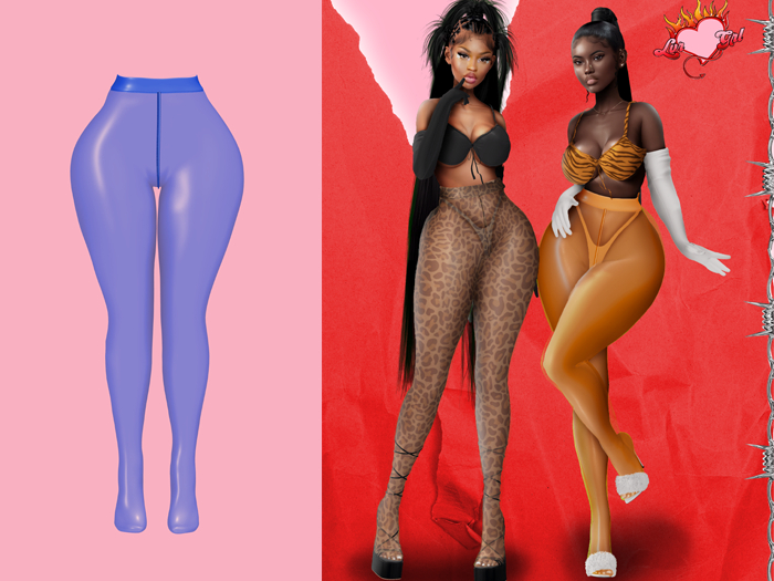 LVRGRL Snnr Tights - Blue