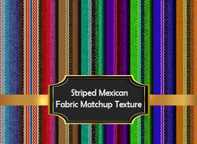 Striped Mexican Fabric Matchup texture seamless