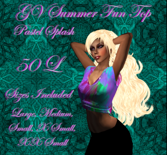 GV Summer Fun Mid-Tank (pastel splash)