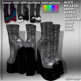 *DCDF* : Ivy Peep Toe Boots Smoke A