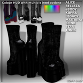 *DCDF* : Ivy Peep Toe Boots Smoke B
