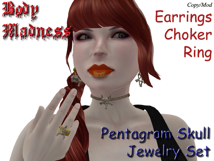 BM - Skull Pentagram Set