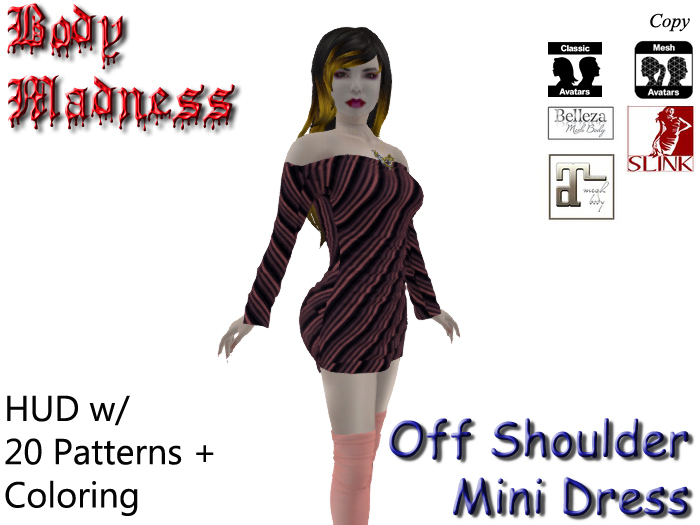 BM - Off Shoulder Mini Dress