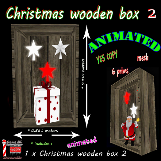 Christmas wooden box 2 