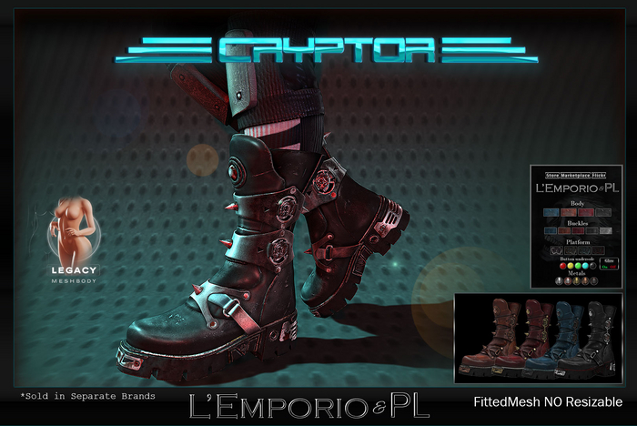 L'Emporio&PL::*Cryptor*::-Boots-LEGACY Meshbody f.-