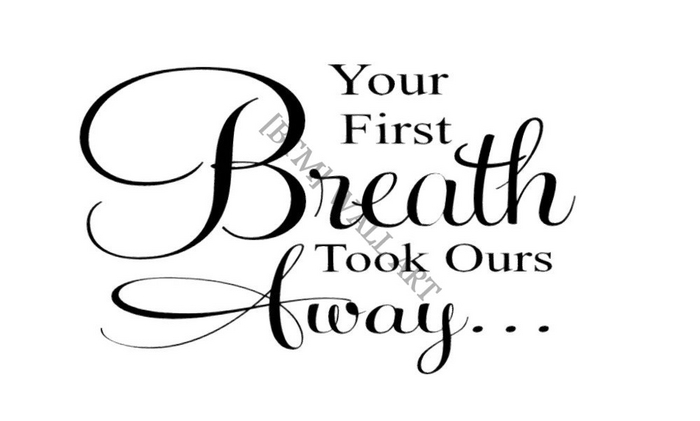 [BTM]  First Breath Wall Decal