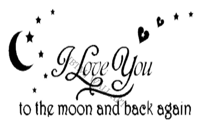 [BTM]  To The Moon Wall Decal