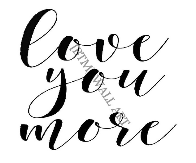 [BTM] LOVE YOU MORE WALL DECAL