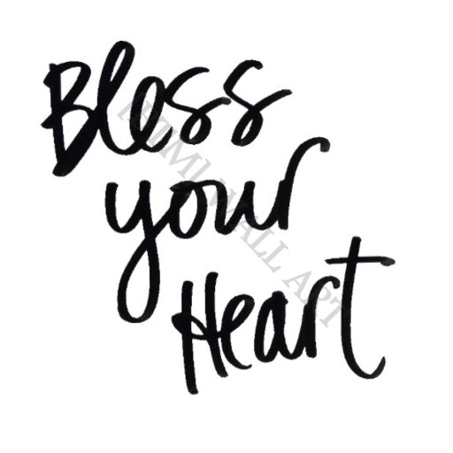 [ BTM ] Bless Your Heart Decal