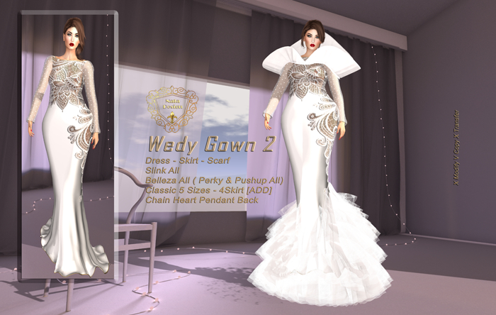 Nala Design - Wendy Gown Outfit 2  - Mesh Bodies