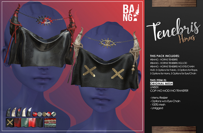 #BANG . Horns Tenebris *Wear*