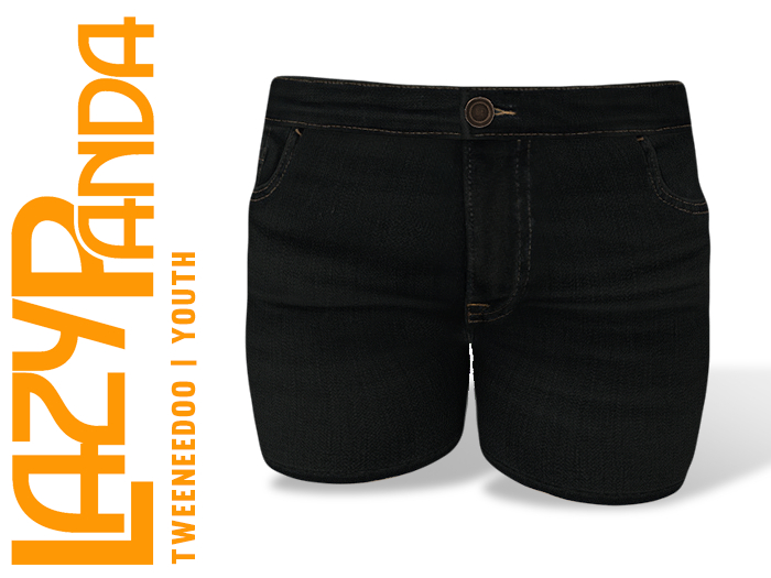 LazyPanda - Rowan Denim Shorts - Onyx