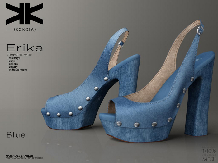 Erika :: Woman Shoes :: Blue :: {kokoia}
