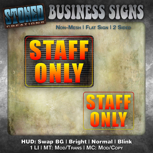 SC: Staff Only MT BOXED