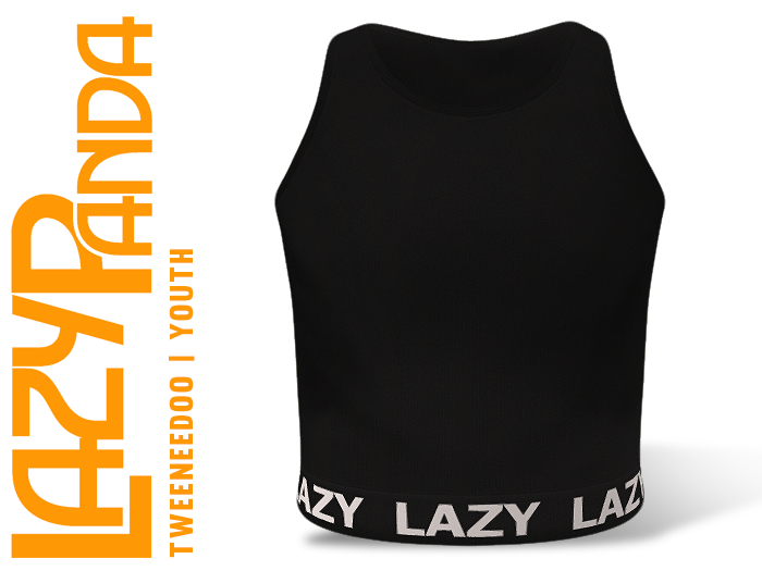LazyPanda - Remix Tank - Black