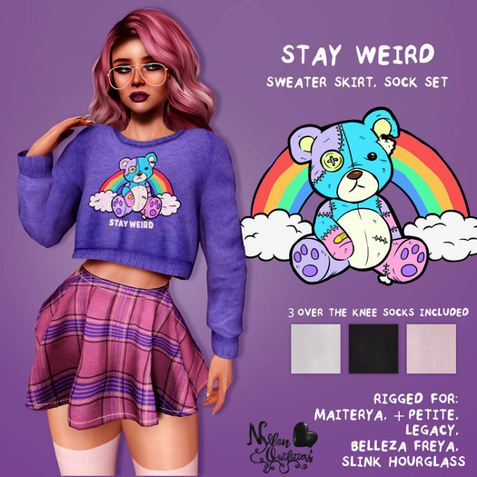 (NO) Pastel Goth Set - Stay Weird