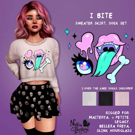 (NO) Pastel Goth Set - I Bite
