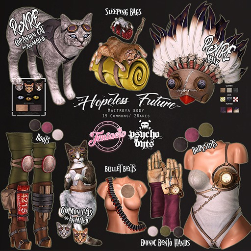 Tentacio &.{PSYCHO:Byts}. Hopeless future bionic hand green