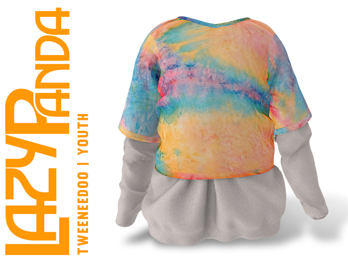 LazyPanda - Faylen Shirt - Rainbow Tie Dye