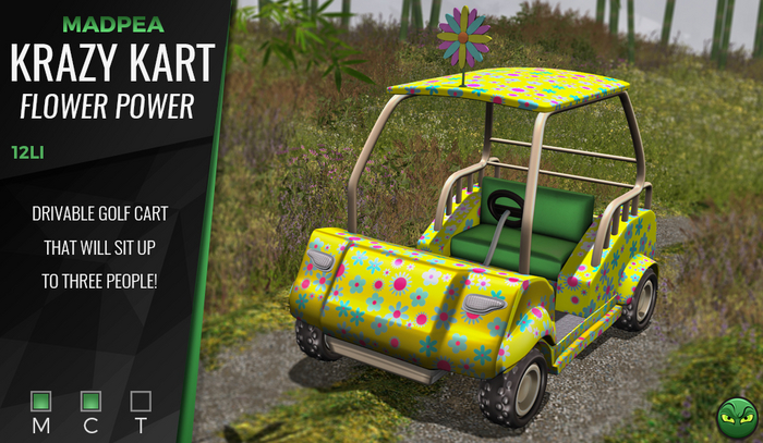 MadPea Krazy Kart - Flower Power