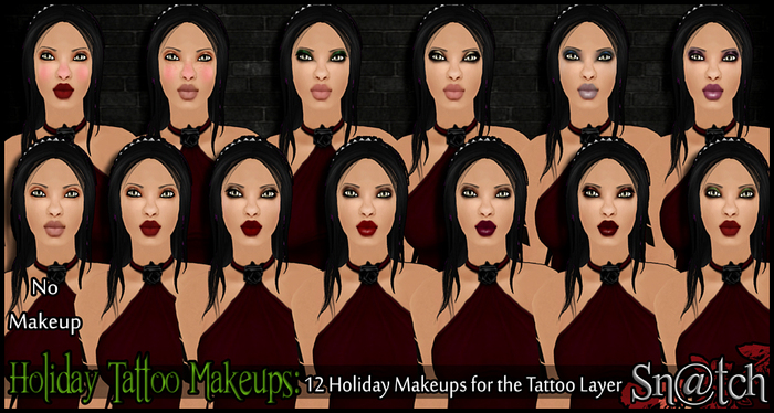 :::Sn@tch Holiday Tattoo Makeups:::